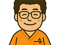 さんさん眼科クリニックの榮木院長のイラスト